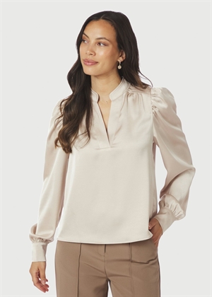 Rosslyn heavy sateen bluse Champagne Neo Noir 